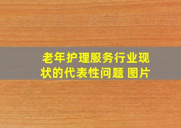 老年护理服务行业现状的代表性问题 图片